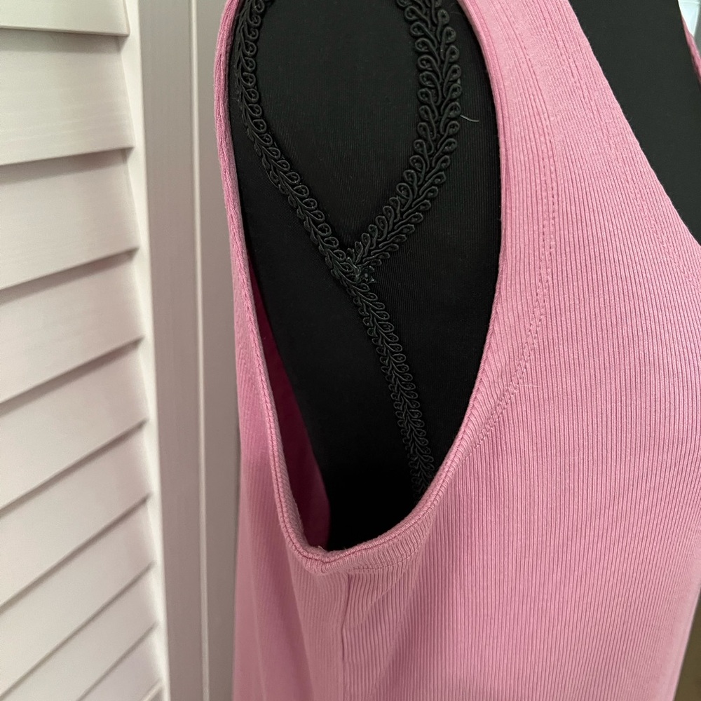 Casual Pink Sleeveless Scoop Neck Sundress - Picture 2 of 5
